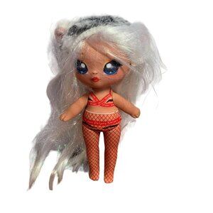 Na! Na! Na! Surprise Bianca Bengal Doll 8" Plush Tiger Hat & Red Outfit MGA Cute